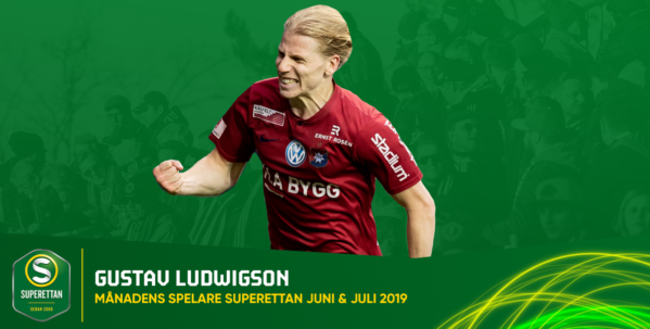 Gustav Ludwigson är Månadens spelare i Superettan