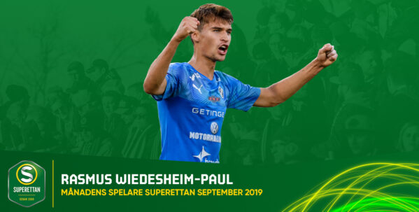 Wiedesheim-Paul är Månadens spelare i september
