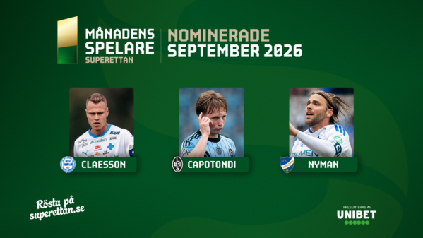 Lägg din röst på Månadens Spelare i september