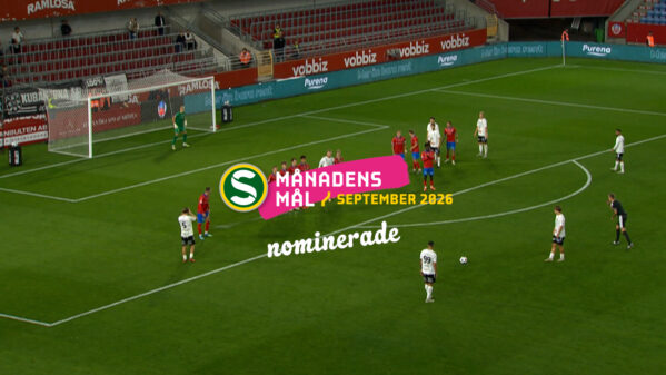 De nominerade till Månadens Mål i september